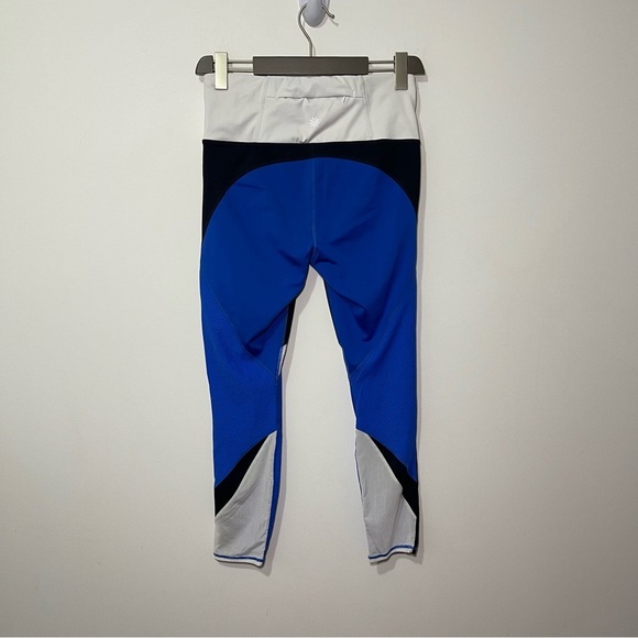 Athleta women's blue white Precision active 7/8 ankle tight leggings in size S - Picture 8 of 10
